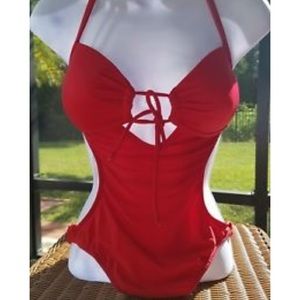New Venus Red Sweetheart Monokini